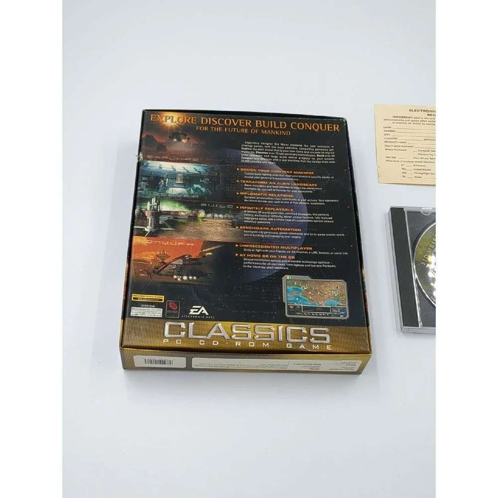 Sid Meier's Alpha Centauri‎ Classics PC 2000 Big Box PC Game VTG